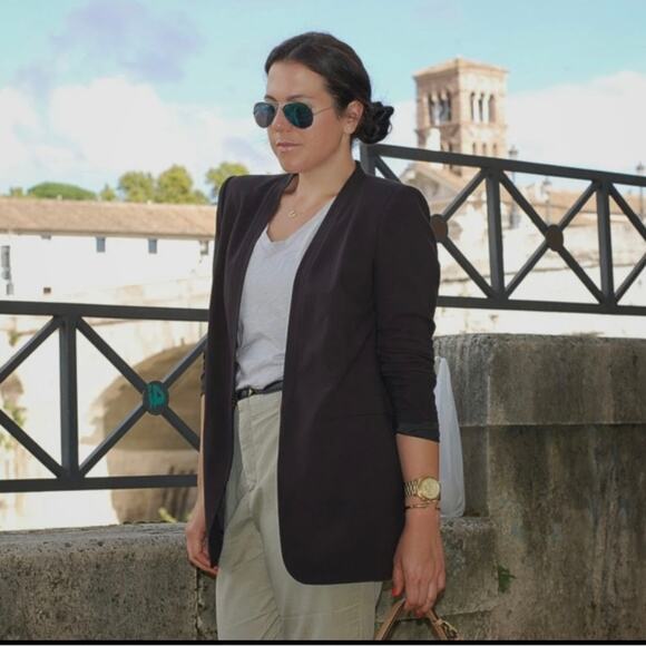 Bcbgmaxazria Lawson  Blazer Jacket Black Size M - Picture 2 of 12